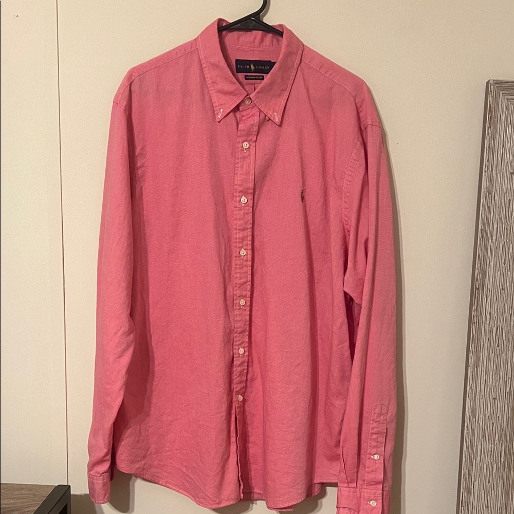 Polo by Ralph Lauren Casual Pink Button Down Shirt